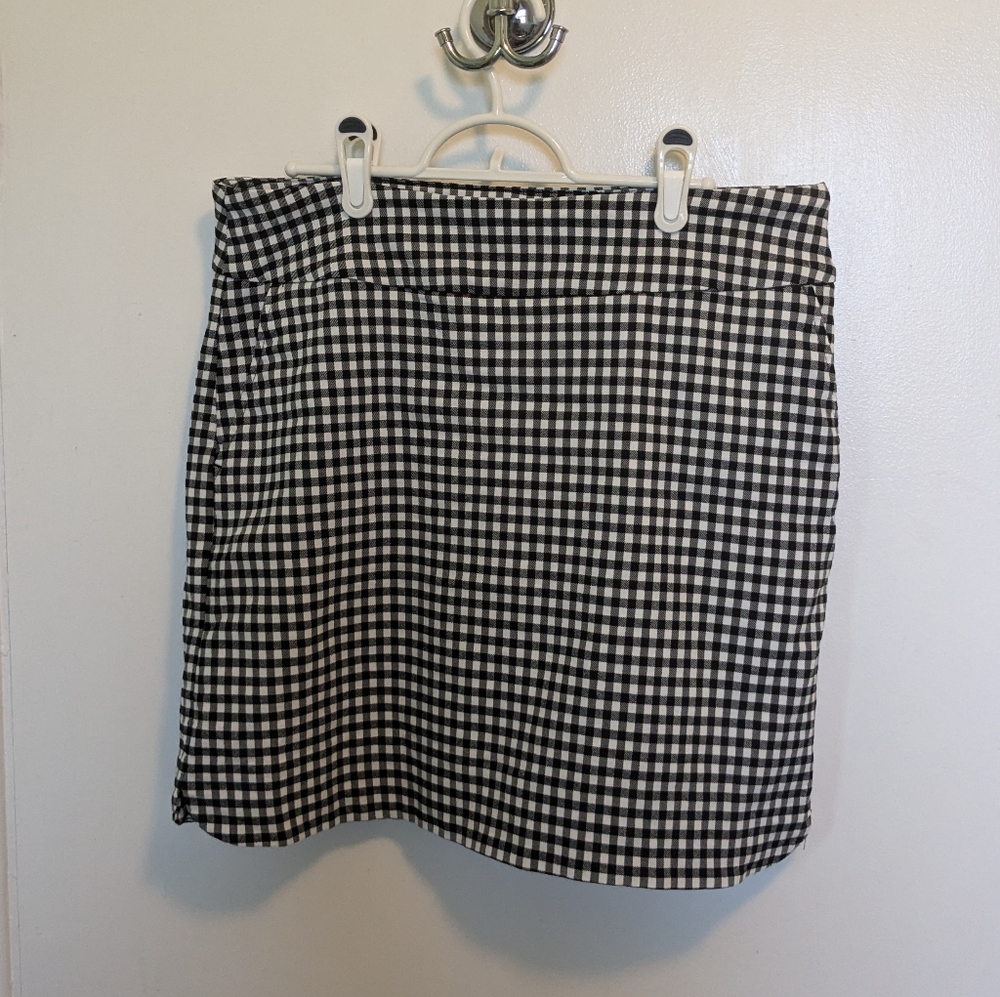 Plaid Mini Skirt - Built in Shorts and Pockets!